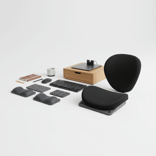 VYRA Escritorio Ergonómico Esencial - Setup Trabajo Intensivo - VYRA